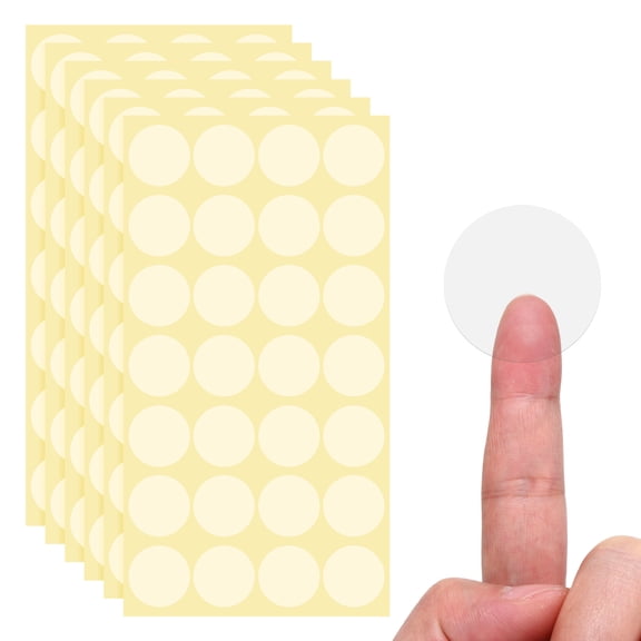 Uxcell 2000 Pcs Clear Circle Stickers, 1.38 Inch Transparent Self-Adhesive Clear Round Stickers for Envelope Mail Gift Bags Waterproof Labels Package Seals Packaging Supplies