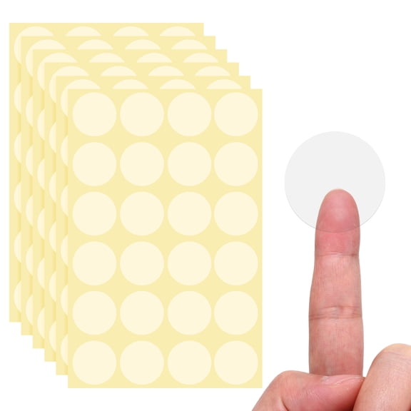 Uxcell 2000 Pcs Clear Circle Stickers, 1.57 Inch Transparent Self-Adhesive Clear Round Stickers for Envelope Mail Gift Bags Waterproof Labels Package Seals Packaging Supplies