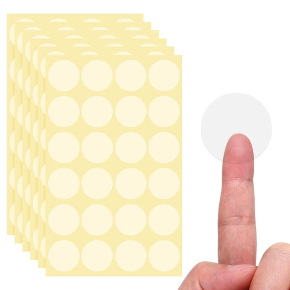 Uxcell 2000 Pcs Clear Circle Stickers, 1.77 Inch Transparent Self-Adhesive Clear Round Stickers for Envelope Mail Gift Bags Waterproof Labels Package Seals Packaging Supplies