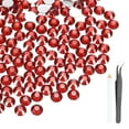 thumbnail image 1 of Uxcell 2000 Pcs Flatback Crystal Rhinestones, Resin Crystal Gems with Tweezer Dotting Pen Non Hotfix for Bedazzling Tumblers Mugs Bottles Nail DIY Crafts(SS20 5mm, Red), 1 of 6
