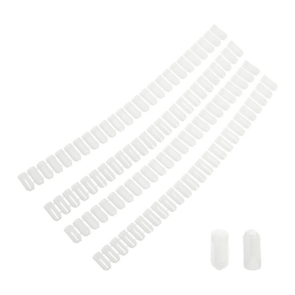 Uxcell 200Pack 0.21"x0.46" Hinge Dowels, Plastic Dowel Insert for Cabinet Door Hinges Furniture Connections, White