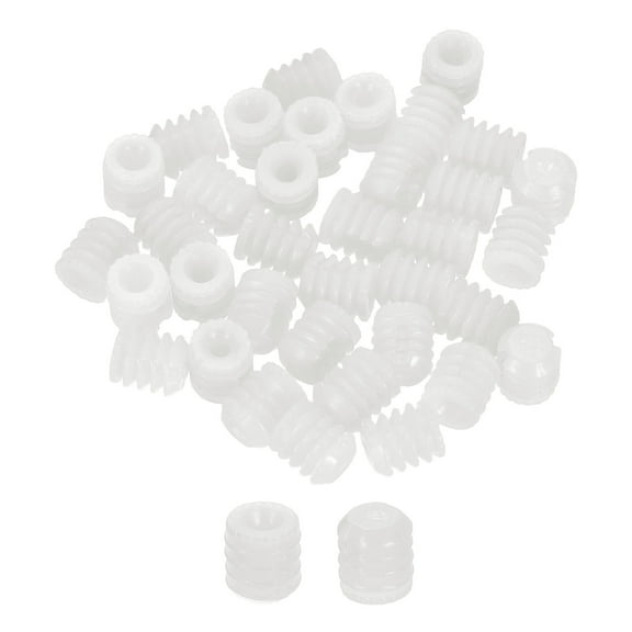 Uxcell 200Pack 0.33"x0.38" Hinge Dowels, Plastic Dowel Insert for Cabinet Door Hinges Furniture Connections, White