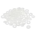 thumbnail image 1 of Uxcell 200Pack 5mm Hinged Screw Cover Caps Plastic Fold Screw Snap Covers, White, 1 of 5