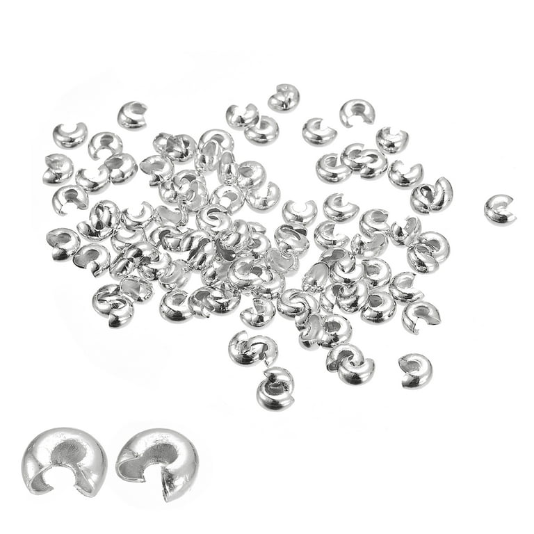 200Pcs Crimp Beads Covers Round Beads End Tips for Jewelry Making - Bed  Bath & Beyond - 37058665