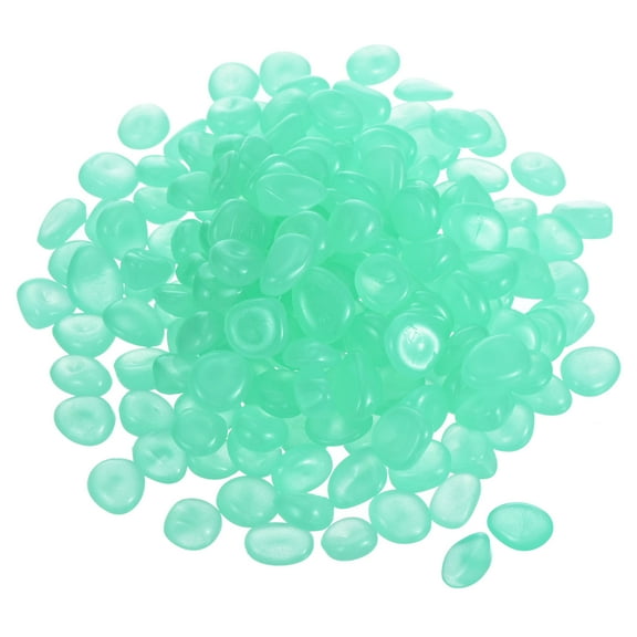Uxcell 200 Pack Glow Rocks 0.51''-0.67'' Glow Pebbles Decoration in the Dark Luminous Stones Decor DIY Decorative Light Green