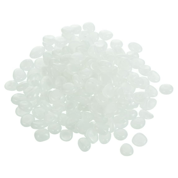 Uxcell 200Pack Glow Rocks 13-17mm Glow Pebbles Decoration in the Dark Luminous Stones Decor DIY Decorative White