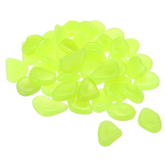 Uxcell 200Pack Glow Rocks 20-30mm Glow Pebbles Decoration in the Dark Luminous Stones Decor DIY Decorative Yellow