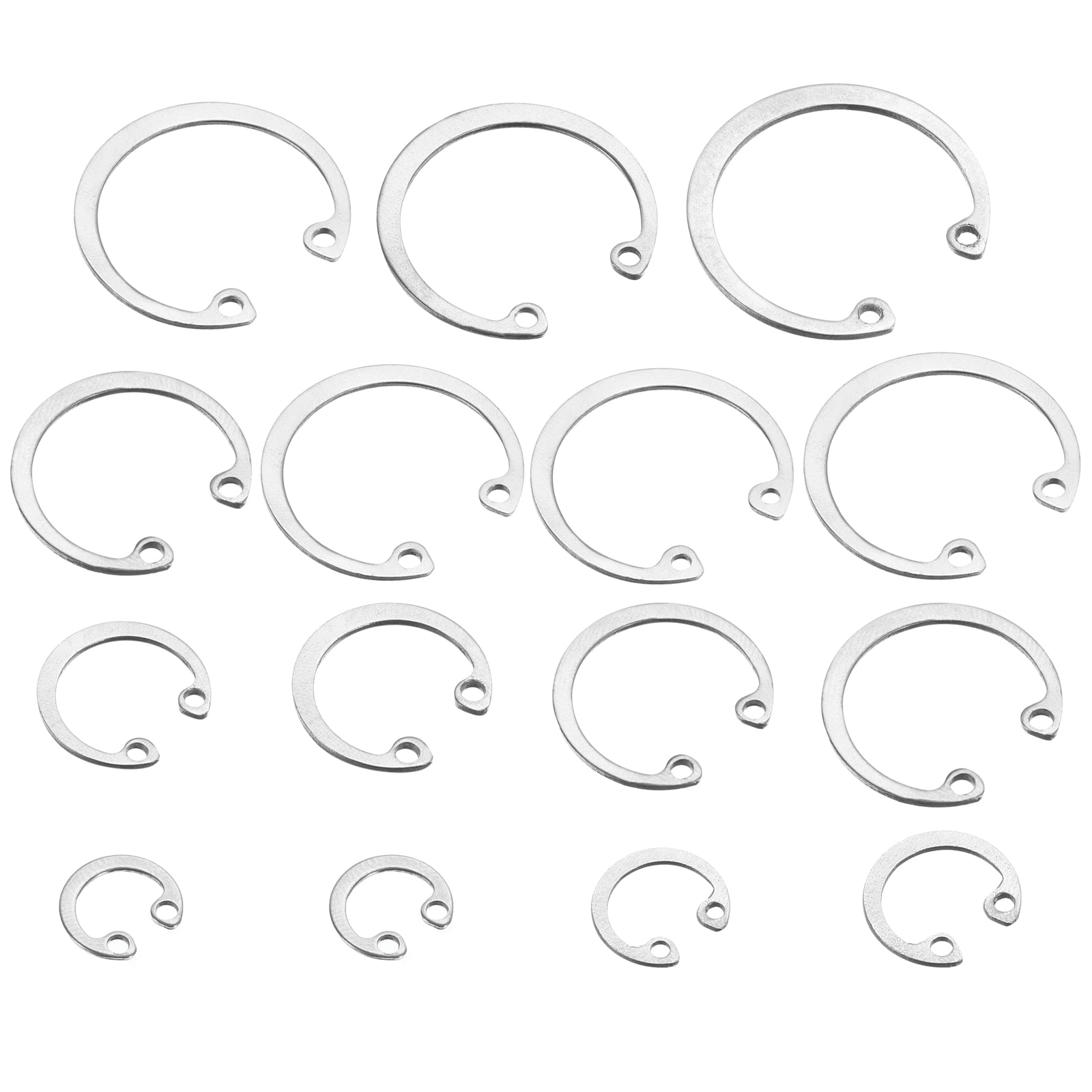 Uxcell 200Pack Internal Retaining Ring Circlip Assortment Set, 304 ...