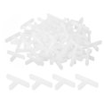 thumbnail image 1 of Uxcell 200Pack Wall Floor Tile Plastic T Shape Spacers Tiling Tools 2.5mm 3/32" White, 1 of 6