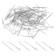 thumbnail image 1 of Uxcell 200Pcs 1.2x20mm Aluminium Cotter Pins Split Pin Fastener Clips, Silver, 1 of 5