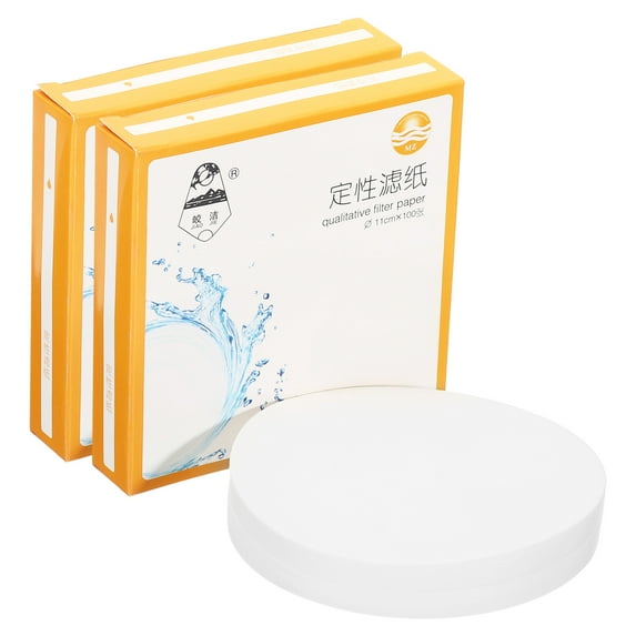 Uxcell 200Pcs 11cm Qualitative Filter Paper Circles, Fast Speed Round Laboratory Filter Paper