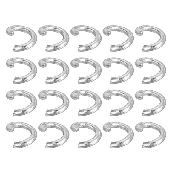 Uxcell 200Pcs Open Jump Rings, 4mm 316 Stainless Steel O Rings, Split Rings Circle Clasp Connecting Ring, Silver