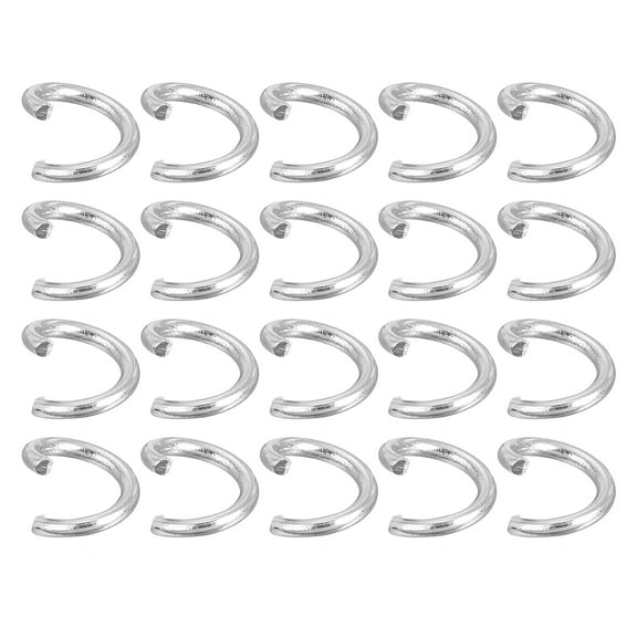 Uxcell 200Pcs Open Jump Rings, 5mm 316 Stainless Steel O Ring, Split Rings Circle Clasp Connecting Rings, Silver