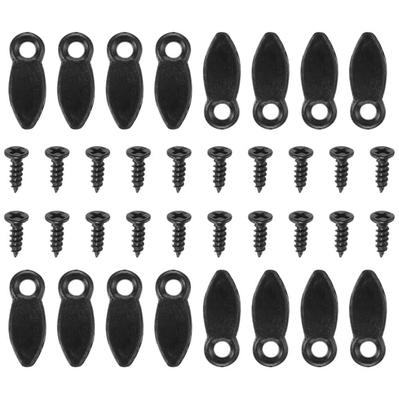 Uxcell 200Pcs Photo Frame Turn Button Fasteners 200Pcs Screws Turn Button Fasteners Set for Hanging Pictures, Black