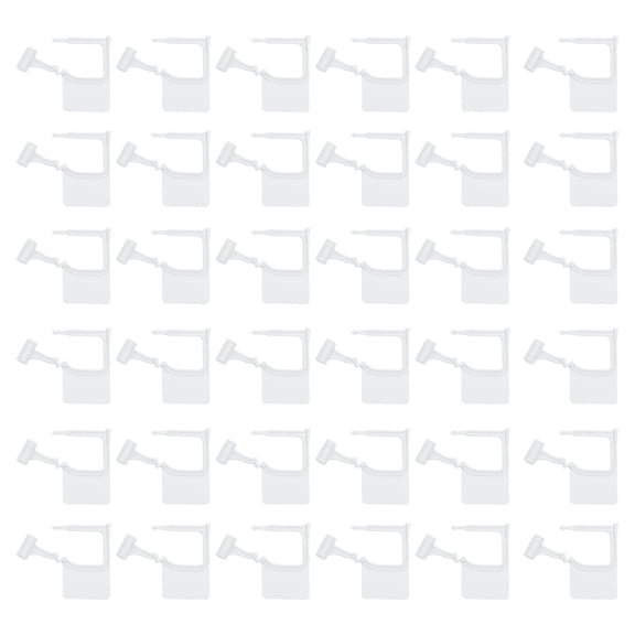 Uxcell 200Pcs Plastic Padlock Seals Tags - Blank Disposable Tamper-Proof Self-Locking Tag Security Locks, Fits Retail Stores/Logistics Boxes/Warehouse Doors, White