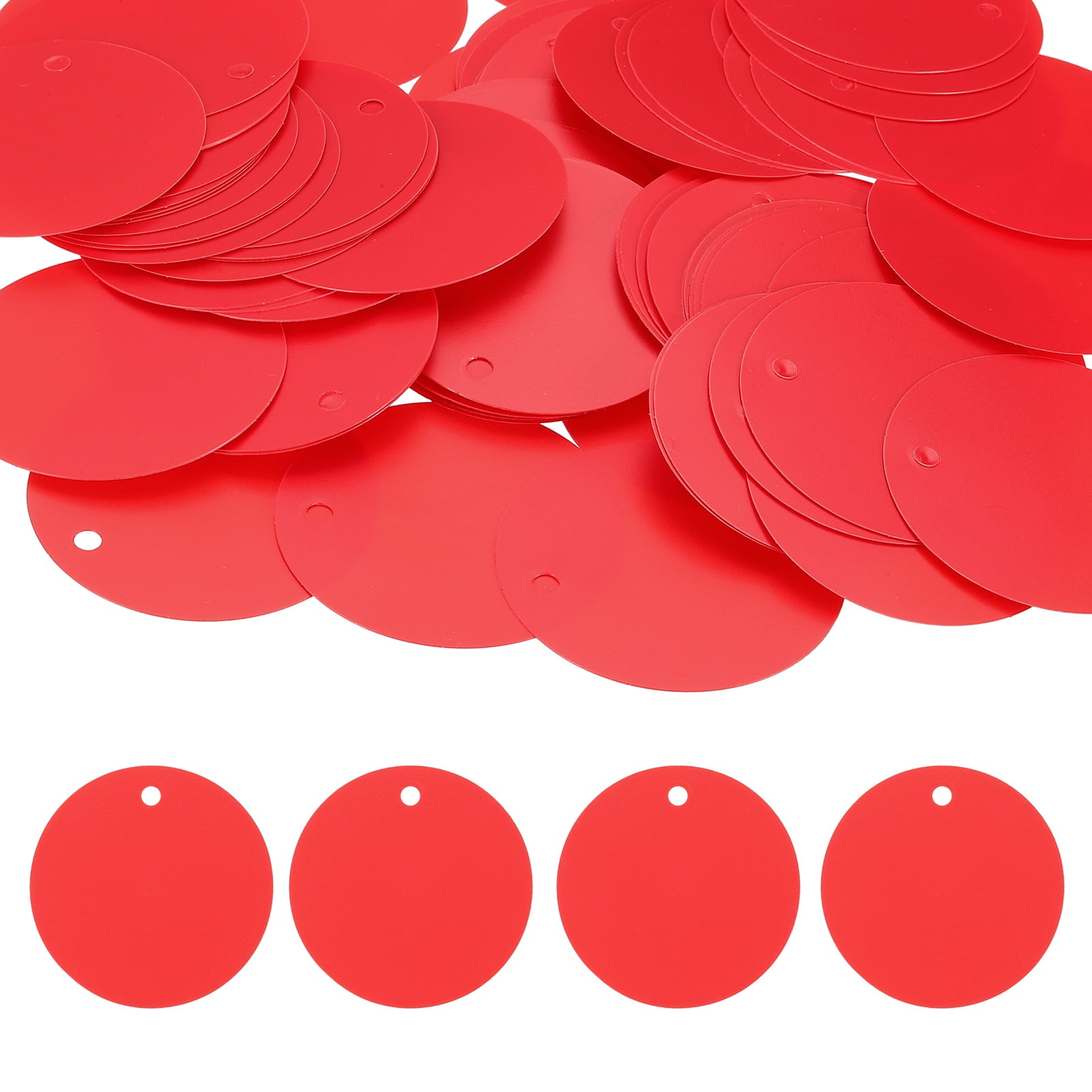 Plastic Rug Tags Uxcell 200Pcs Round Plastic Tags (5cm/1.9