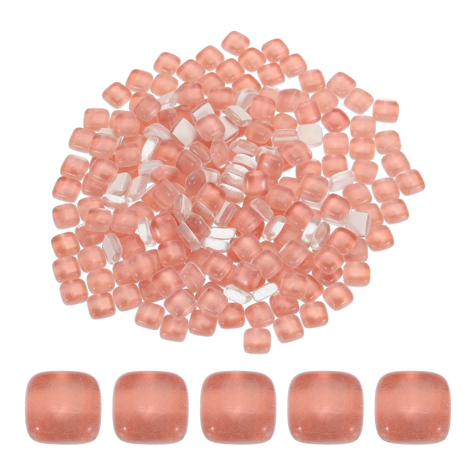 450g 9 Colors Square Mosaic Glass Pieces 10mm Glass Mosaic Tiles Iridescent Crystal Mosaic Colorful Glass Pieces For DIY Mosaic Tiles Picture Frames Home Decorations DIY Crafts