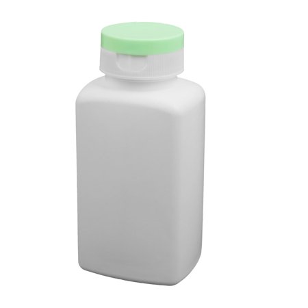 Uxcell 200ml HDPE Plastic Rectangle Shaped Laboratory Experiment Bottle White