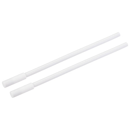 Uxcell 200mm(7.87 inch) Length PTFE Coating Magnetic Stir Bar Retriever White 2 Pack