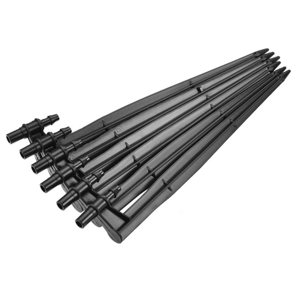 Uxcell 200mm Length Irrigation Drip Support Stakes for 1/4" Tube for 7.5mm ID Emitters 10 Pack