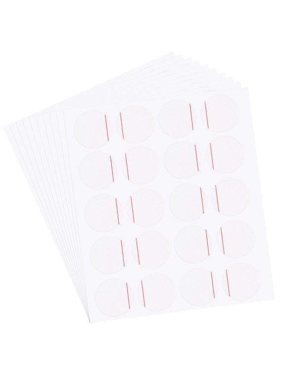 200pack Watch Back Cover Protective Film, 18mm Red Line PE Watch Back Case Protector Film Stickers