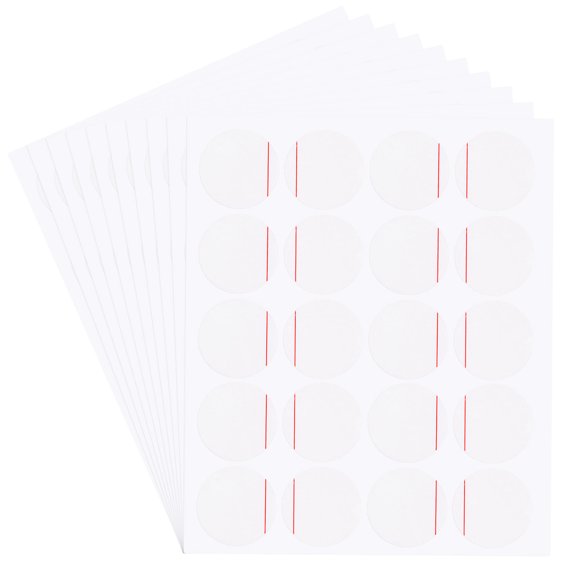 Uxcell 200pack Watch Back Cover Protective Film, 20mm Red Line PE Watch Back Case Protector Film Stickers