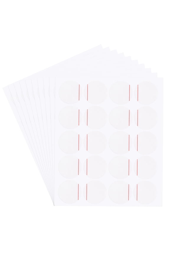 200pack Watch Back Cover Protective Film, 20mm Red Line PE Watch Back Case Protector Film Stickers