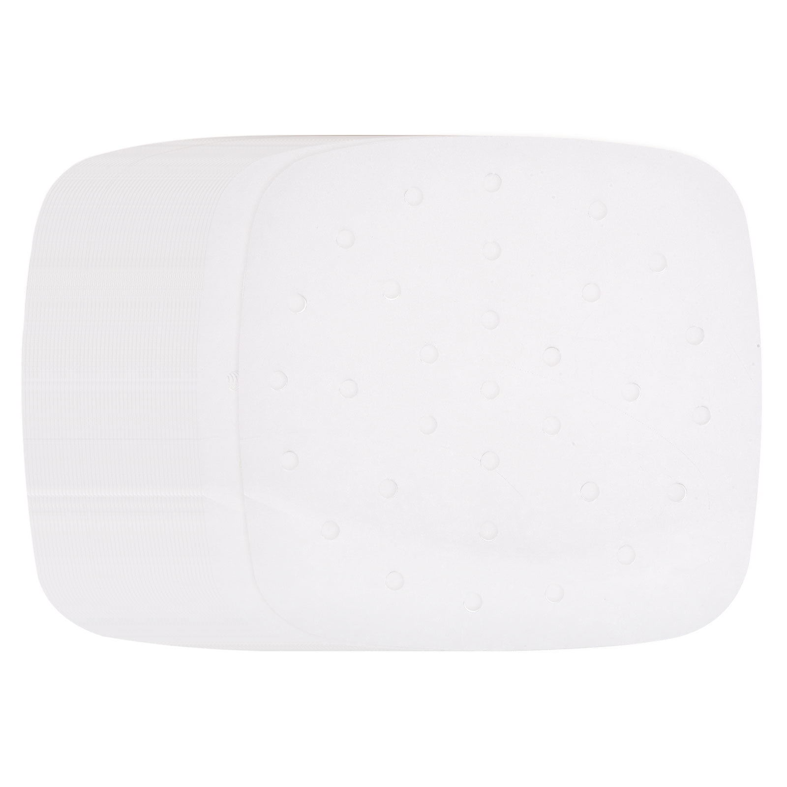 Uxcell 200pcs Air Fryer Liners 8 Inch Square Bamboo Steamer Liners with Holes Non-Stick Perforated Parchment Paper Sheets Disposable Steamer Paper for Air Fryers Steaming Basket, White