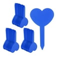 thumbnail image 1 of Uxcell 200pcs Plastic Plant Labels 3.26" x 1.97" Reusable Waterproof & Sun-Proof Garden Tags, Blue, 1 of 7