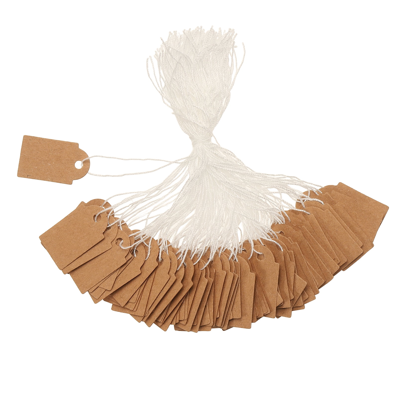 Uxcell 200pcs Price Tags with String Attached (1" x 0.6") - Label Price ...