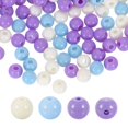 thumbnail image 1 of Uxcell 200pcs Purple Acrylic Round Beads 6mm Dia 1.9mm Hole Plastic Resin Smooth Balls Loose Bead  for Jewelry Making Bracelets Necklace Earrings DIY, 1 of 7