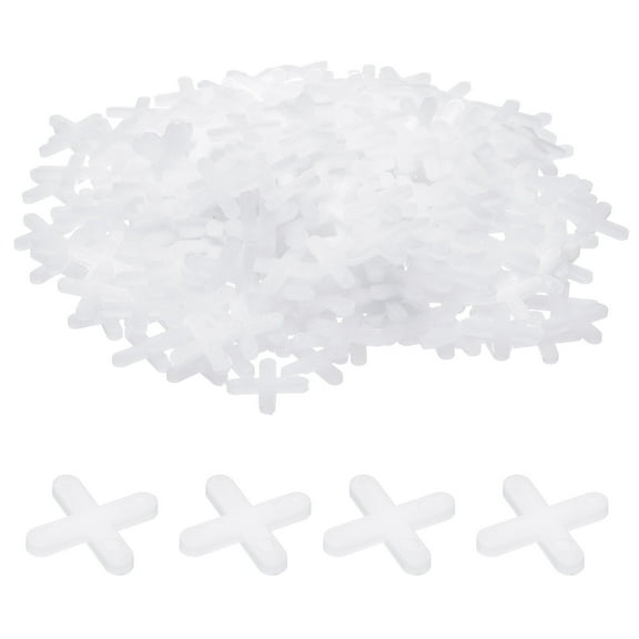 Uxcell 200pcs Tile Spacers 4mm Hard Plastic Cross Tiles Leveler Spacer Installation Ceramic Spacing Clips