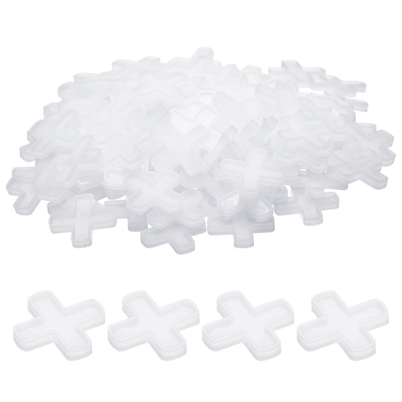 Uxcell 200pcs Tile Spacers 8mm Hard Plastic Cross Tiles Leveler Spacer Installation Ceramic Spacing Clips