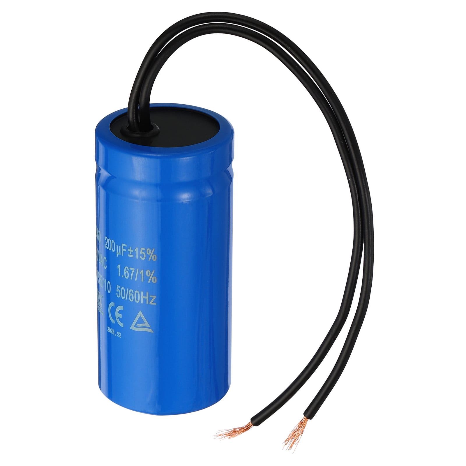Uxcell 150uF 250VAC CD60 Run Capacitor 2 Wires 50/60Hz Motor
