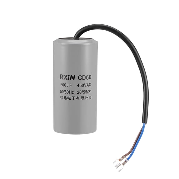 Uxcell 200uf AC 450V 50/60 Hz CD60 Motor Star Capacitor 1 Pack