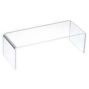 Uxcell 200x80x65mm Acrylic Shoes Display Stand Rack Shelf Holder, Clear