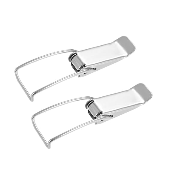 Uxcell 201 Stainless Steel Spring Loaded Toggle Latch 2pcs, 75mm Length