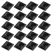 Uxcell 20Pcs 2020 Slot 4.2mm Hole Dia EU Standard Aluminum Profile End Cap 20x20mm ABS Aluminum Extrusion Plug for 3D Printer CNC