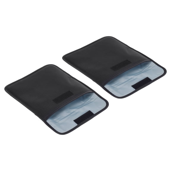 Uxcell 205x195mm Camera Filter Case 1 Pocket Filter Case Pouch Black 2 Pack