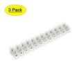 thumbnail image 1 of Uxcell 20A 12 Position Dual Row Type H Screw Terminal Block 3 Count, 1 of 4