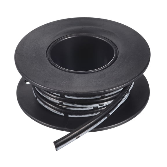 Uxcell 20AWG Silicone Ribbon Cable 2Pin 20 Gauge Flat Cable Flexible Silicone Wire 1.5m/4.9ft Black Tinned Copper Wire