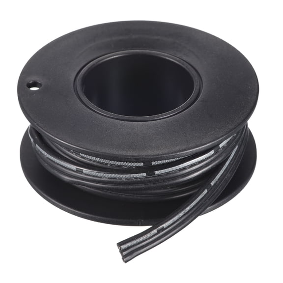 Uxcell 20AWG Silicone Ribbon Cable 3Pin 20 Gauge Flat Cable Flexible Silicone Wire 1.5m/4.9ft Black Tinned Copper Wire