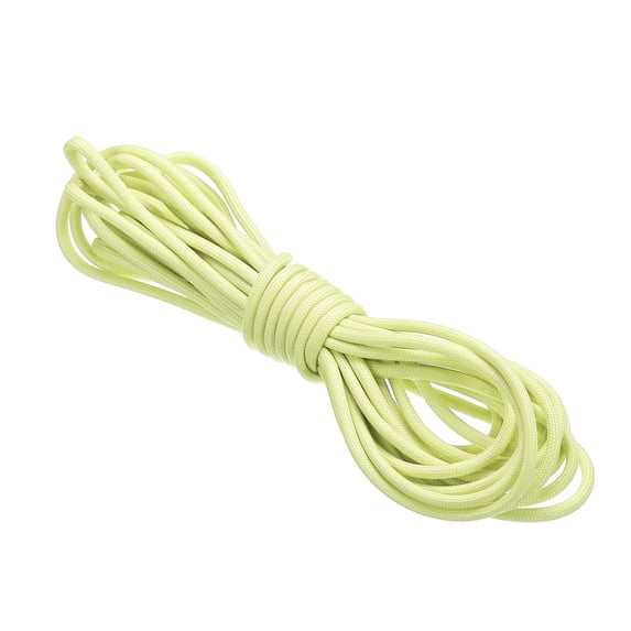 Uxcell Reflective Guyline Camping Paracord 4mm Nylon Tent Cord Guyline Rope Light Yellow 20 Feet