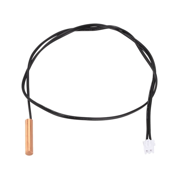 Uxcell 20K NTC Thermal Sensor Probe, Copper Sensitive Temperature Sensor Probe 19.7 Inch Digital Thermometer Extension Cable Temp Transmitter for Water Dispenser Refrigerators