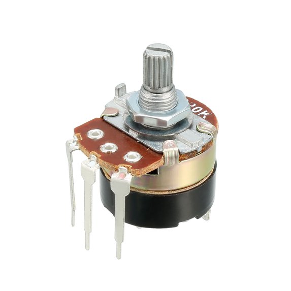 Uxcell 20K Ohm Variable Resistors Rotary Carbon Film Potentiometer 1packs WH138
