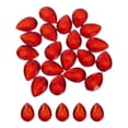 thumbnail image 1 of Uxcell 20PCS Flat Back Acrylic Teardrop Gems 18x25mm Artificial Rhinestones for DIY Crafts Bead Deep Red, 1 of 6