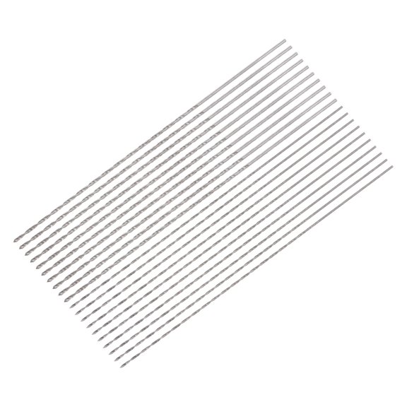 Uxcell 20Pack 0.7mm 1mm Mini Micro Twist Drill Bits, High-Speed Steel Extra Long Drill Bit 100mm