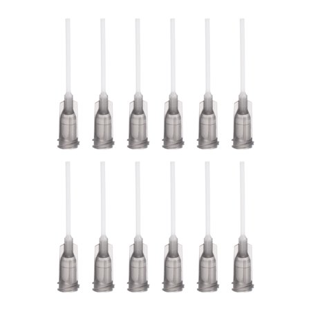 Uxcell 20Pack 16G Dispensing Needles, 1" PTFE Needle Tips with Flexible Needle Grey
