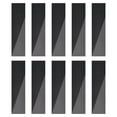 thumbnail image 1 of Uxcell 20Pack 2" x 7.9" Self Adhesive Acrylic Strip Mirror Wall Sticker Removable Decals, Black, 1 of 6