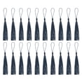 thumbnail image 1 of Uxcell 20Pack 5" Silky Bookmark Tassels with Loop for DIY Craft Accessory, Navy Blue, 1 of 6